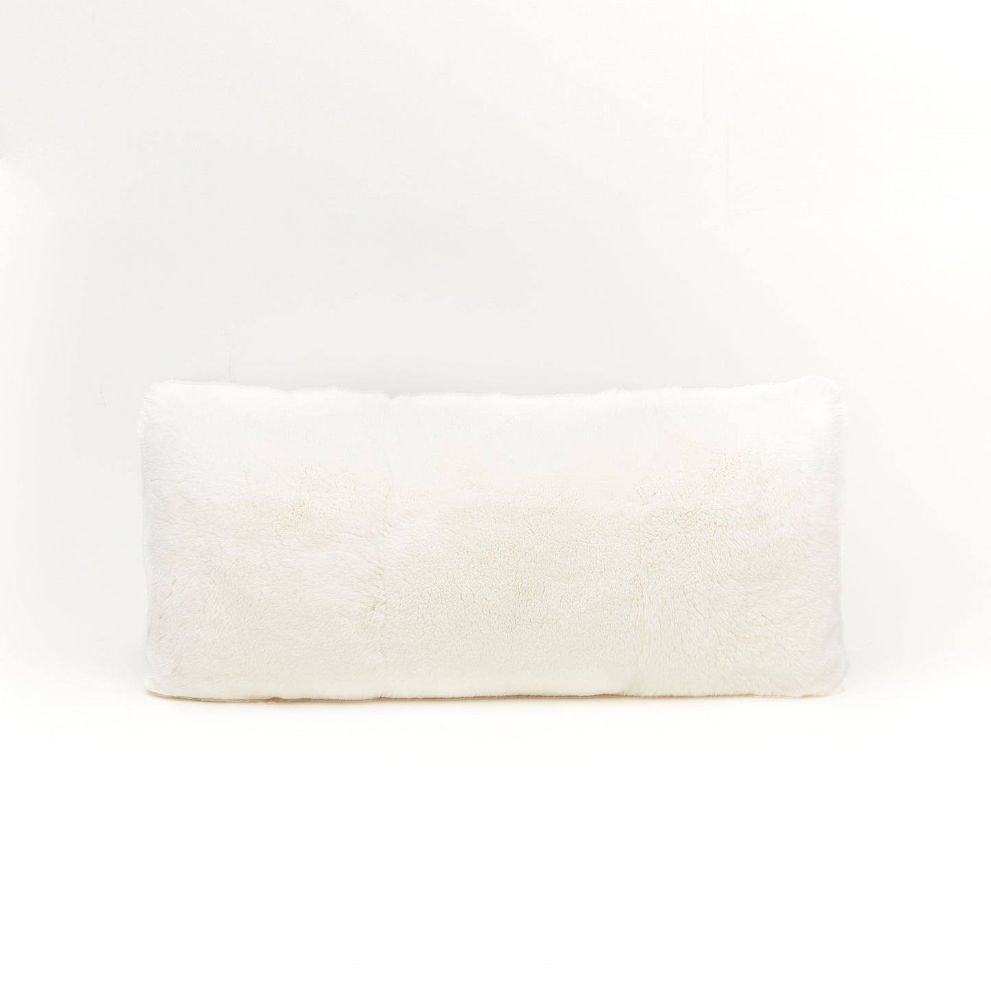 Echtpelz-Kissen Lapin weiss 60 x 30
